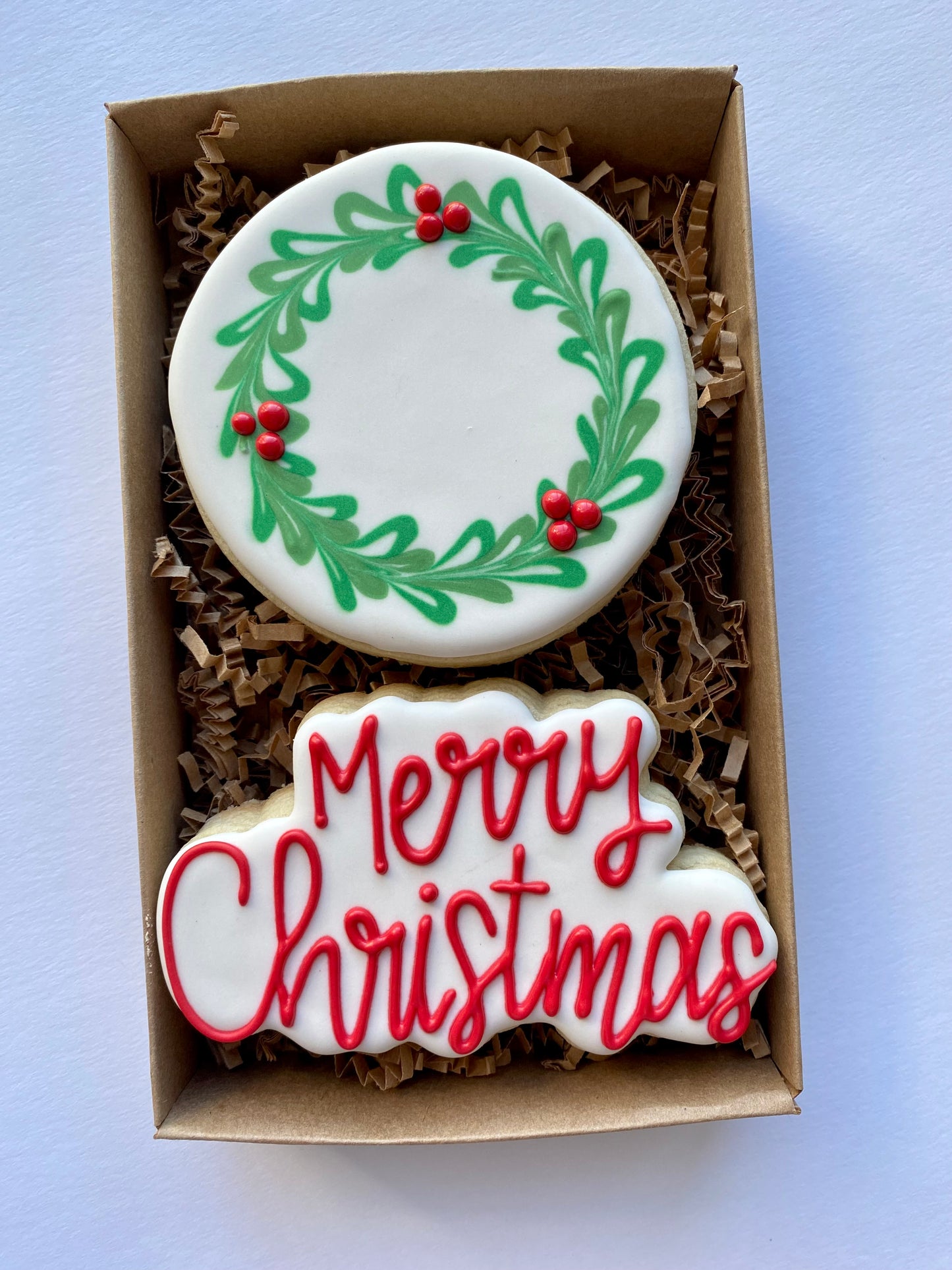 Merry Christmas and Wreath